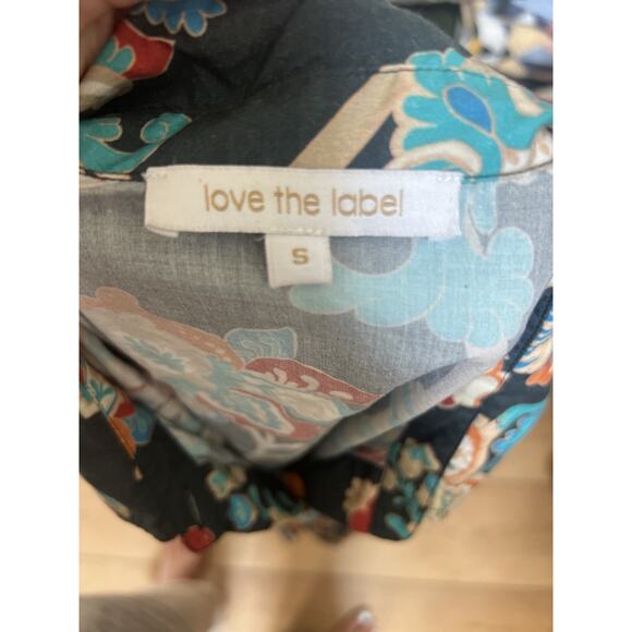 $266 Love the Label Womens button down shirt dress Mini Dress Size S - Picture 5 of 5